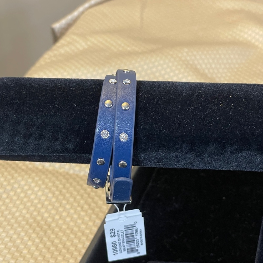 Cookie Lee Blue Bracelet with Crystal Accents